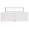 vidaXL Bed Frame with Headboard without Mattress White 160x200 cm