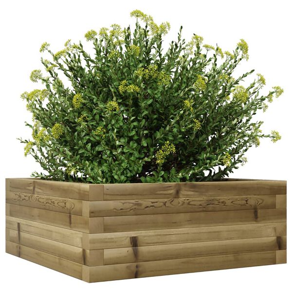 vidaXL Garden Planter 60x60x23 cm Impregnated Wood Pine