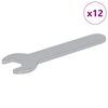 vidaXL Spanner 12 pcs Silver 10 mm Iron
