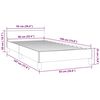 vidaXL Bed Frame without Mattress Light Grey 90x190cm Single Fabric
