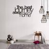 Homemania Wall Decoration Words 70x40 cm Steel Black