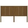 vidaXL Bed Headboard Honey Brown 205.5x4x100 cm Solid Pine Wood