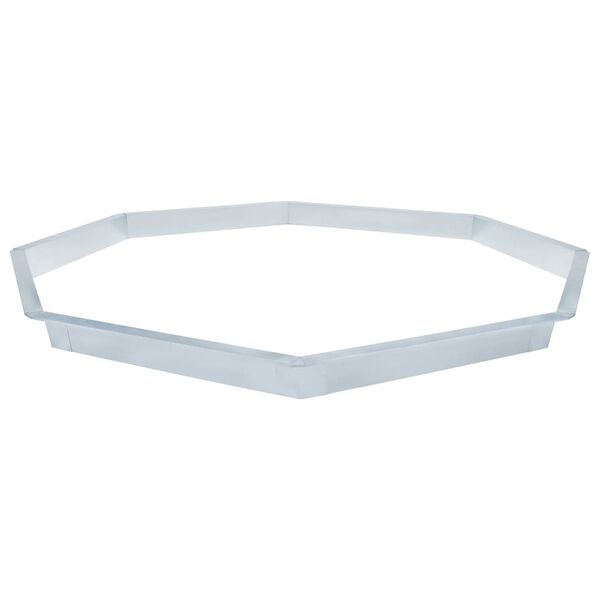 vidaXL Snail Fence Galvanised Steel 444x25 cm