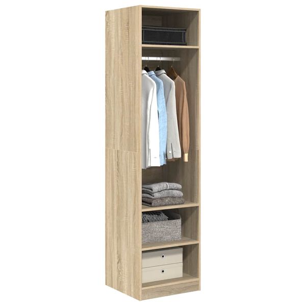 vidaXL Wardrobe Sonoma Oak 50x50x200 cm Engineered Wood
