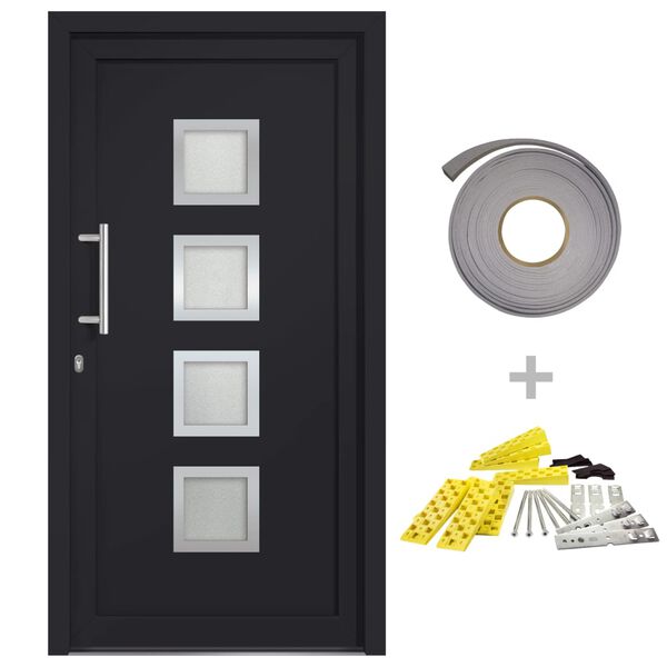 vidaXL Front Door Anthracite 98x208 cm