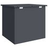 vidaXL Outdoor Storage Box Anthracite 55 x 50.5 x 50 cm Steel