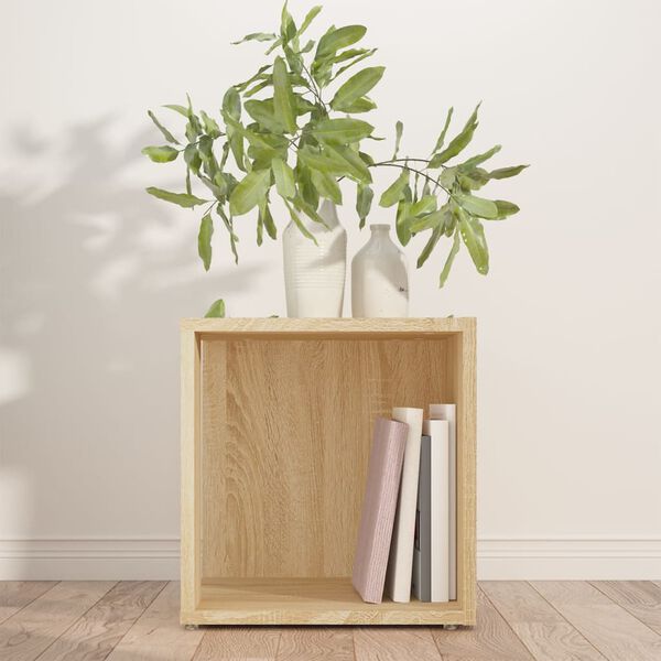 vidaXL Side Table Sonoma Oak 33x33x34.5 cm Engineered Wood