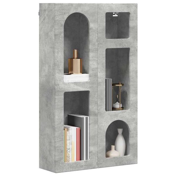 vidaXL Hanging Cabinet Concrete Grey 59 x 20 x 100 cm Engineered Wood