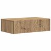 vidaXL Wall-Mounted Side Table Artisan Oak 87.5 x 34.5 x 17 cm