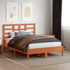 vidaXL Headboard Wax Brown 135 cm Solid Wood Pine