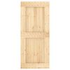 vidaXL Sliding Door with Hardware Set 90x210 cm Solid Wood Pine
