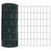 vidaXL Euro Fence Green 0.4 x 10 m PVC-coated iron
