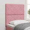 vidaXL LED Headboard with Headboard Pink 80 cm Faux Leather