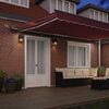 vidaXL Automatic Retractable Awning with LEDs Burgundy 500x300 cm