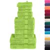 vidaXL 12 Piece Premium Towel Set "SOLUND" Apple Green 600 gsm