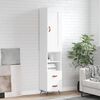 vidaXL Highboard White 34.5x34x180 cm Engineered Wood