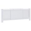vidaXL MDF Radiator Cover White 205 cm