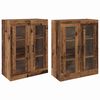 vidaXL Wall Mounted Cabinets 2 pcs Old wood 69.5 x 34 x 90 cm