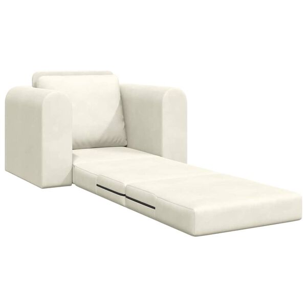 vidaXL Sofa Bed Cream 98 x 71 x 83 cm Velvet