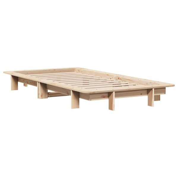 vidaXL Bed Frame without Mattress 100x200 cm Solid Wood Pine