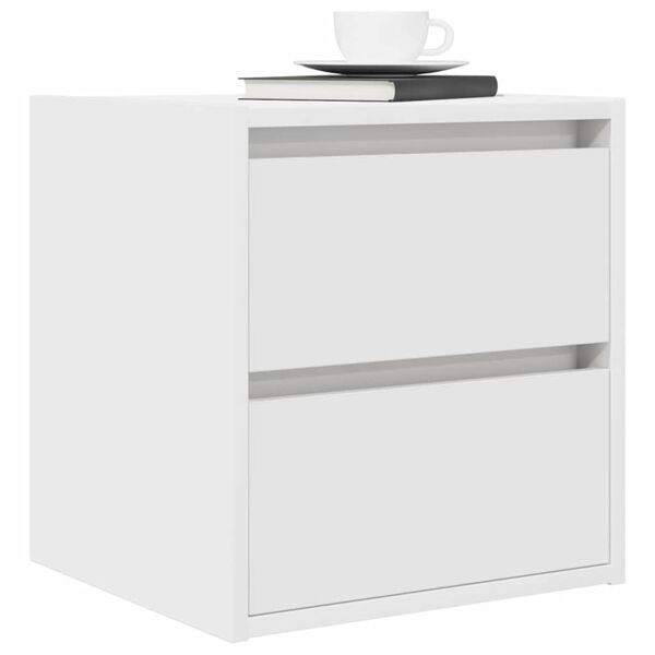 vidaXL Wall-mounted Bedside Cabinets 2 pcs White 38x34x40 cm