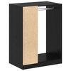vidaXL Wardrobe with Shelf with Storage Black Oak 77 x 48 x 102 cm