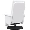 vidaXL Massage Recliner Chair with Footrest White Faux Leather