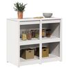 vidaXL Kitchen Cabinet Warm White 106 x 55 x 92 cm Solid Pine Wood
