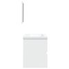 vidaXL Bathroom Sink Cabinet with Basin and Mirror White