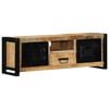 vidaXL TV Cabinet 100x30x35 cm Solid Rough Wood Mango