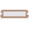 vidaXL Toddler Safety Bed Rail Taupe 120x42 cm Polyester