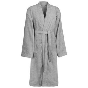 vidaXL Bathrobe KINN Grey S Cotton