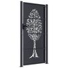 vidaXL Garden Gate Anthracite 100x200 cm Steel Tree Design