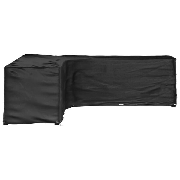 vidaXL L-Shaped Garden Furniture Cover 20 Eyelets 300x300x90 cm