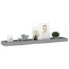 vidaXL Loggia Wall Shelves 4 pcs Grey 80x15x4 cm MDF