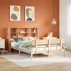 vidaXL Bookcase Bed without Mattress 140x190 cm Solid Wood Pine