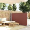 vidaXL Patio Retractable Side Awning 100x500 cm Brown