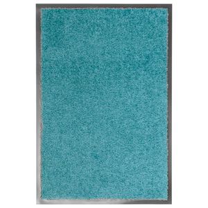 vidaXL Door Mat | Cyan | Polyamide, PVC | 40x60 cm | Door Mat | Rectangular