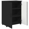 vidaXL Bathroom Cabinet Black 60 x 35 x 80 cm Engineered wood & Metal