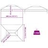 vidaXL Gazebo Cover Replacement Transparent 400 x 300 x 32 cm PVC
