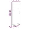 vidaXL Side Entrance Door 88 x 198 cm PVC