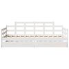 vidaXL Daybed with Drawers without Mattress White 90x190 cm Single Solid Wood
