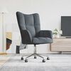 vidaXL Relaxing Chair with Wheel Dark Grey 69 x 61.5 x 102 cm Velvet