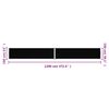 vidaXL Retractable Side Awning Black 160x1200 cm