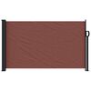 vidaXL Retractable Side Awning Brown 120x600 cm