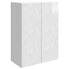 vidaXL Wall-Mounted Cabinet High Gloss White 66 x 34.5 x 90 cm
