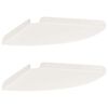 vidaXL Corner Floating Shelf 2 pcs White 30 x 30 x 2 cm