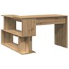 vidaXL Corner Desk Artisan Oak 200.5x50x76 cm Engineered Wood