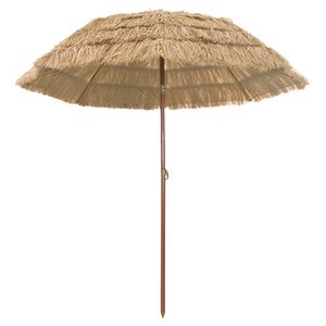 vidaXL Garden Parasol Natural 205 x 205 x 210 cm