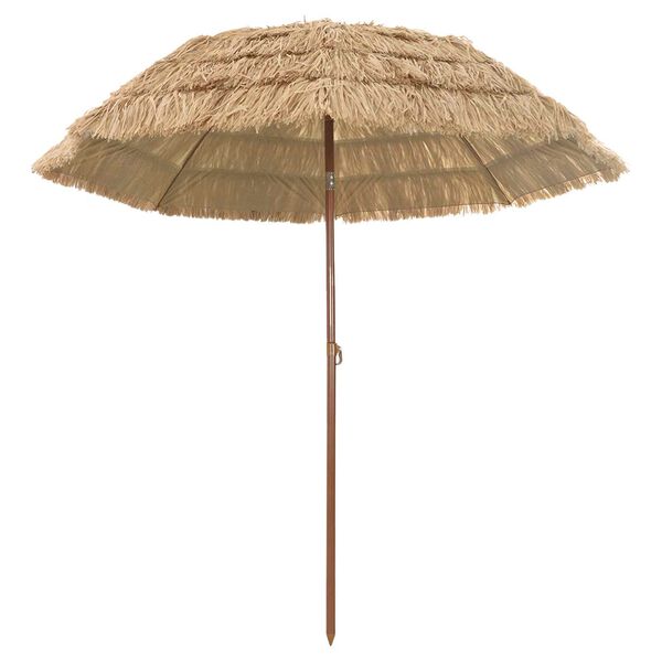 vidaXL Garden Parasol Natural 205 x 205 x 210 cm